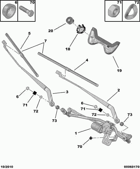 CITROËN/PEUGEOT 6426 PW - Balai d'essuie-glace parts5.com