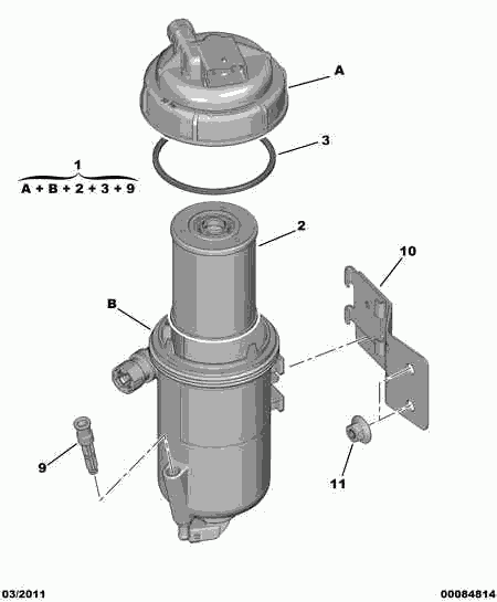 CITROËN 16 064 505 80 - Fuel filter parts5.com