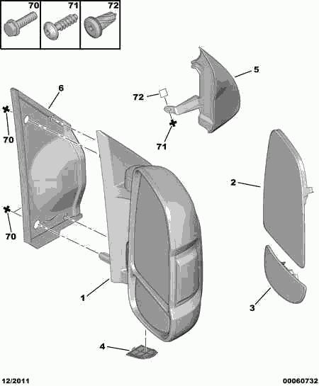 CITROËN  815420 - Oglinda exterioara parts5.com