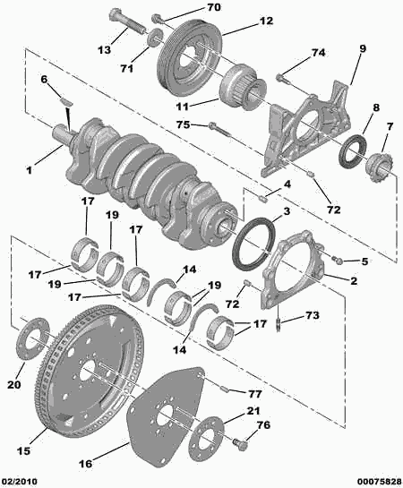 CITROËN 0515.R4 - Belt Pulley, crankshaft parts5.com