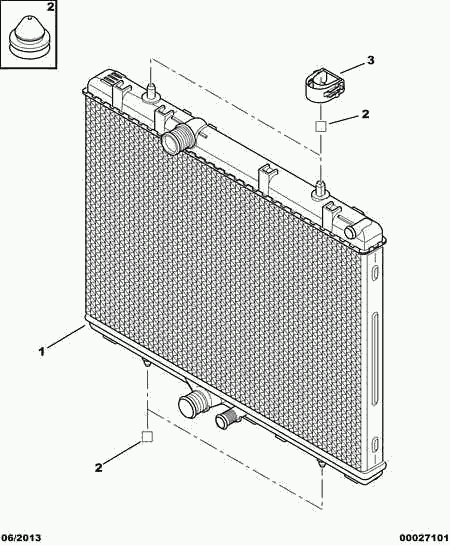 CITROËN 1330.T1 - Radiator, engine cooling parts5.com