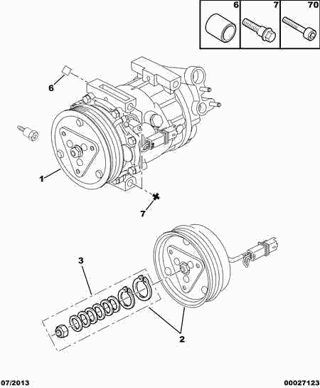 CITROËN 6453.VF - Компресор, климатизация parts5.com