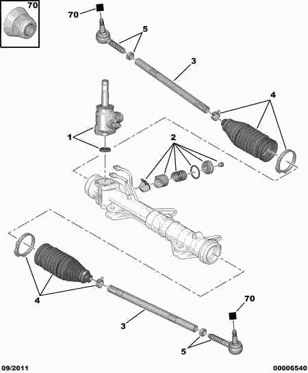 DS 4066 73 - Burduf cauciuc, directie parts5.com