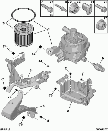 PEUGEOT (DF-PSA) 1901.77 - Fuel filter parts5.com