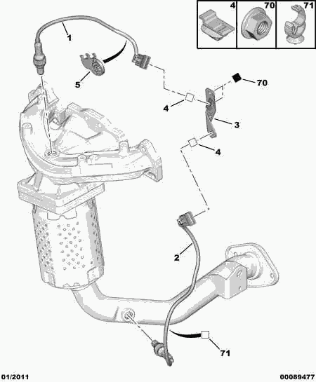 CITROËN/PEUGEOT 1618 AN - Αισθητήρας λάμδα parts5.com