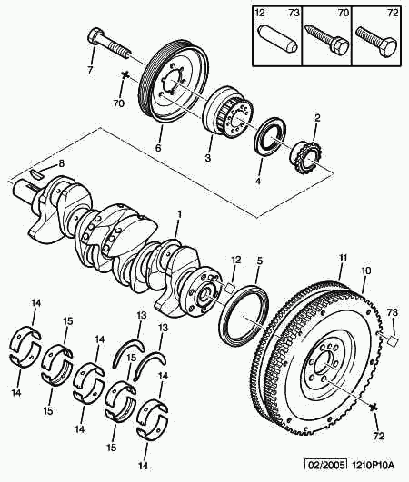 PEUGEOT 0515.R8 - Belt Pulley, crankshaft parts5.com