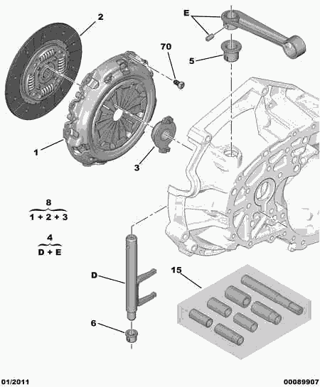 PEUGEOT 2004.Y2 - Clutch Kit parts5.com