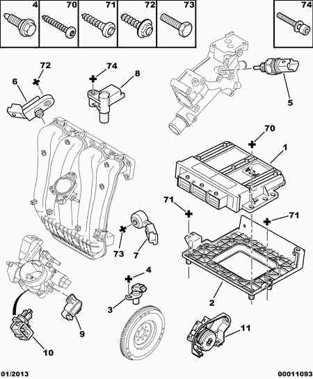 CITROËN/PEUGEOT 1920 7N - Generator impulsów, wał korbowy parts5.com