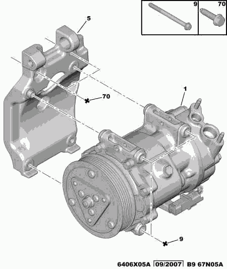 CITROËN 6453.WN - Kompresszor, klíma parts5.com