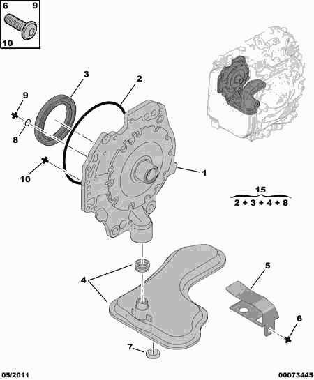 PEUGEOT (DF-PSA) 2299.60 - Hidrolik filtre, otomatik şanzıman parts5.com