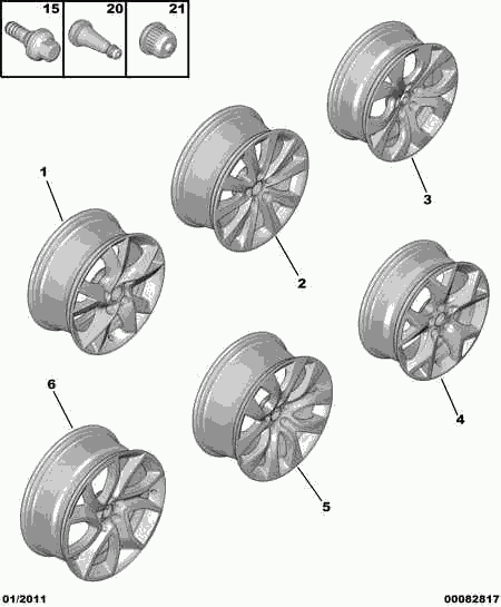 DS 5405.67 - Pyöränruuvi parts5.com