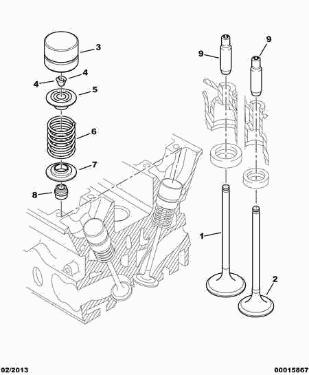 PEUGEOT 0956.38 - Bague d'étanchéité, tige de soupape parts5.com