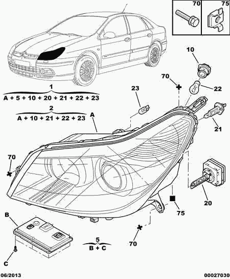 PEUGEOT 6224 F9 - Encendedor, lámpara descarga gases parts5.com