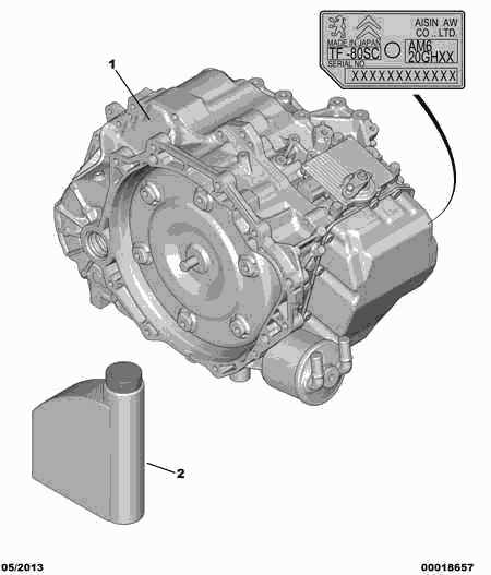 CITROËN 9980.D4 - Olej do automatycznej skrzyni biegów parts5.com