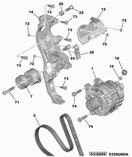 PEUGEOT 5705 KR - Generaator parts5.com