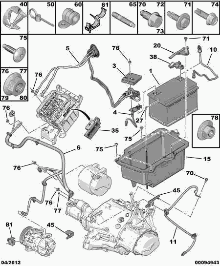 CITROËN/PEUGEOT 5600 QA - Żtartovacia batéria parts5.com