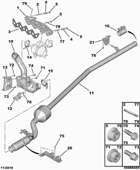 DS 0349.L9 - EXHAUST MANIFOLD GASKET parts5.com