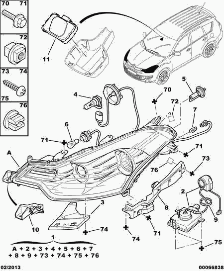 CITROËN 6216.F2 - Izzó, villogó parts5.com