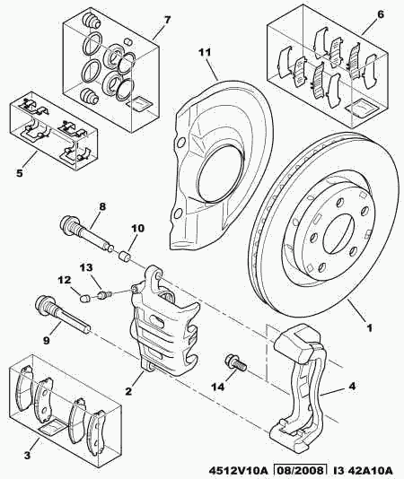 PEUGEOT 4253 88 - Set placute frana,frana disc parts5.com