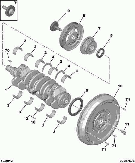 CITROËN 0516.L5 - Timing Belt Set parts5.com