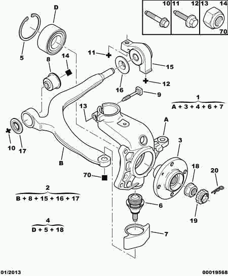 PEUGEOT 3350.69 - Kerékcsapágy készlet parts5.com