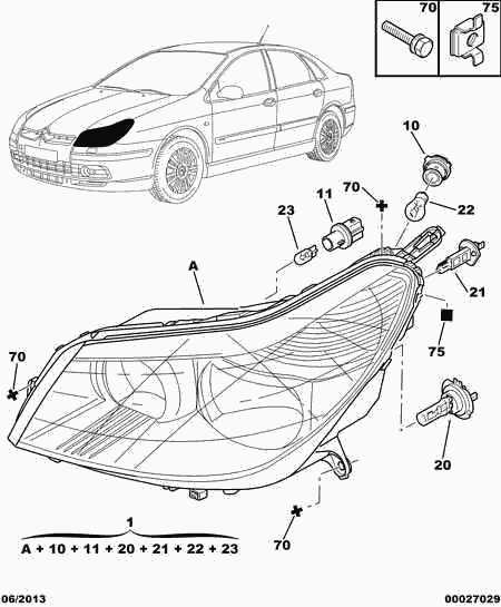 CITROËN 6216.31 - Sijalica, migavac parts5.com