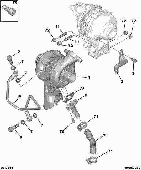 CITROËN 0375J6* - Polnilnik, Tlacni polnilnik parts5.com