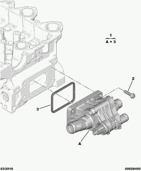 FORD 1336 X2 - Thermostat, coolant parts5.com