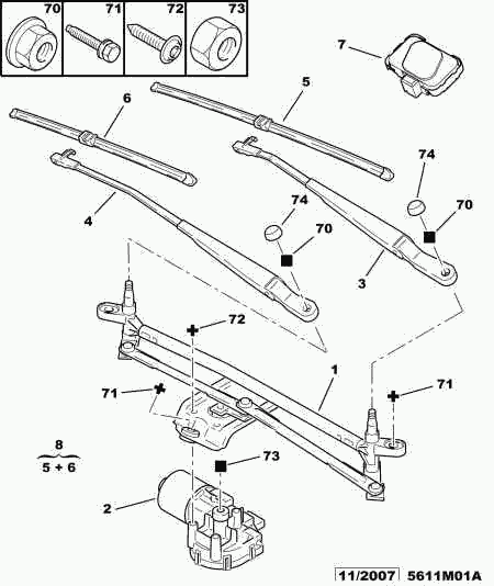 PEUGEOT (DF-PSA) 6426 YQ - Wiper Blade parts5.com