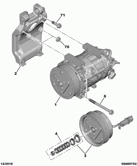 CITROËN 6453.RG - Compresor, aire acondicionado parts5.com