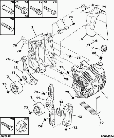 CITROËN 5750 VT - Curea transmisie cu caneluri parts5.com