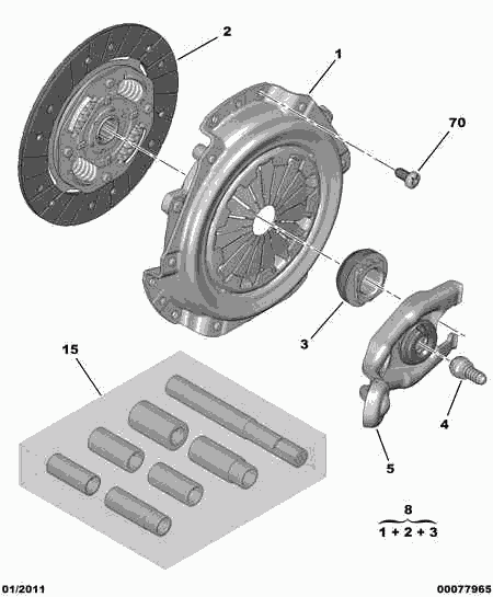 CITROËN 2004.CE - Set ambreiaj parts5.com