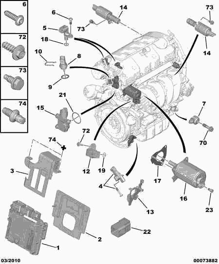 PEUGEOT (DF-PSA) 1922 R7 - Control Valve, camshaft adjustment parts5.com