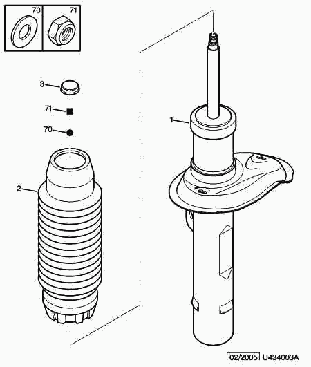 PEUGEOT 5202 AZ - Shock Absorber parts5.com