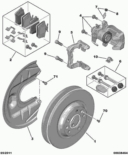 CITROËN 4401 J4 - Kočione čeljusti parts5.com