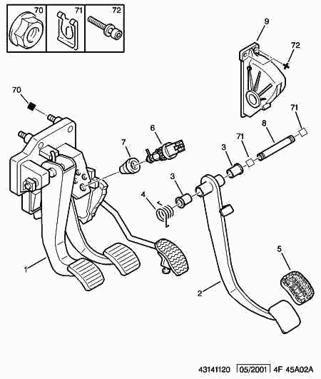 PEUGEOT 4534 29 - Выключатель фонаря сигнала торможения parts5.com