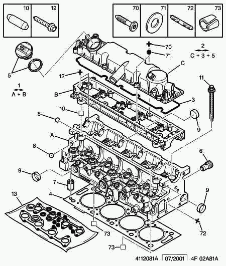 PEUGEOT 0249.99 - Гарнитура, капак на цилиндрова глава parts5.com