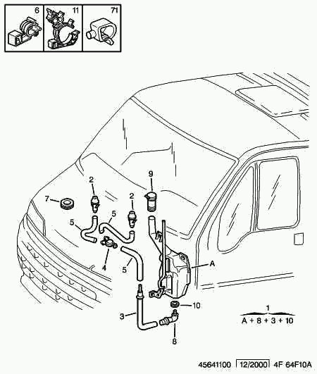 PEUGEOT 6434.74 - Αντλία νερού πλύσης, καθαρ. τζαμιών parts5.com