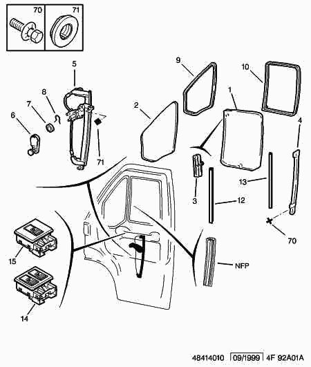 PEUGEOT 9221 Q5 - Mecanism actionare geam parts5.com