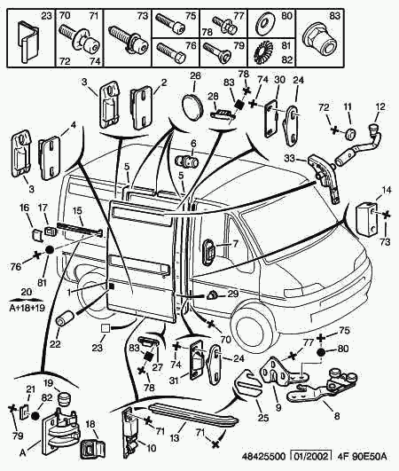 CITROËN 9164.33 - Guía, botón de enclavamiento parts5.com