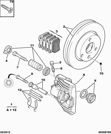 CITROËN 4427 94 - Set placute frana,frana disc parts5.com