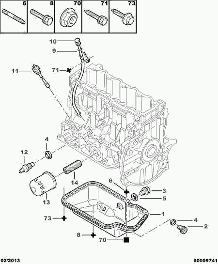 CITROËN 1109.CN - Filtr oleju parts5.com