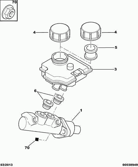 CITROËN 4601 G0 - Brake Master Cylinder parts5.com