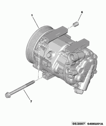 CITROËN 6453.XA - Компресор, климатизация parts5.com