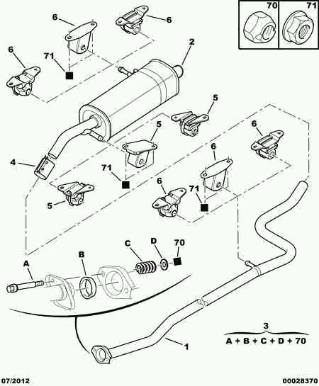 CITROËN 1755 J4 - Cuzinet, stabilizator parts5.com