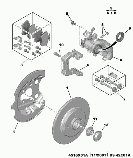 PEUGEOT 4402 F5 - Fren kaliperi parts5.com