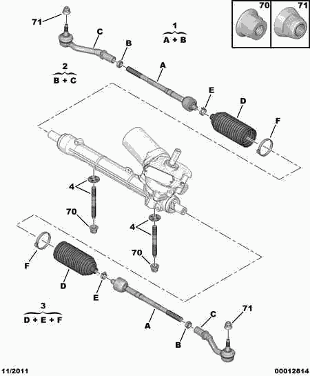 PEUGEOT 3817 55 - Tie Rod End parts5.com