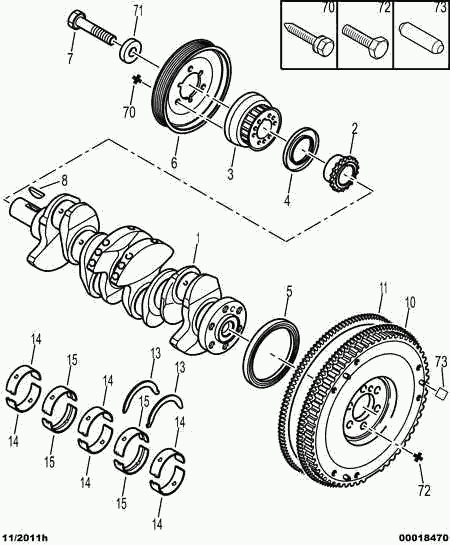 PEUGEOT 0515.N0 - Belt Pulley, crankshaft parts5.com