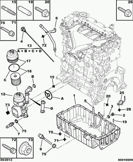 CITROËN/PEUGEOT 1103 T3 - Hladilnik olja, motorno olje parts5.com