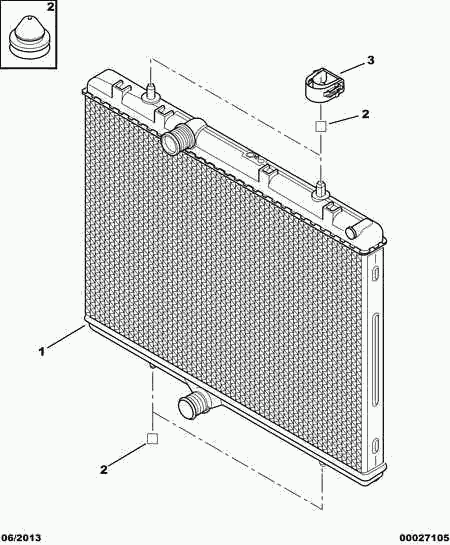 PEUGEOT 1330 F5 - Radiador, refrigeración del motor parts5.com